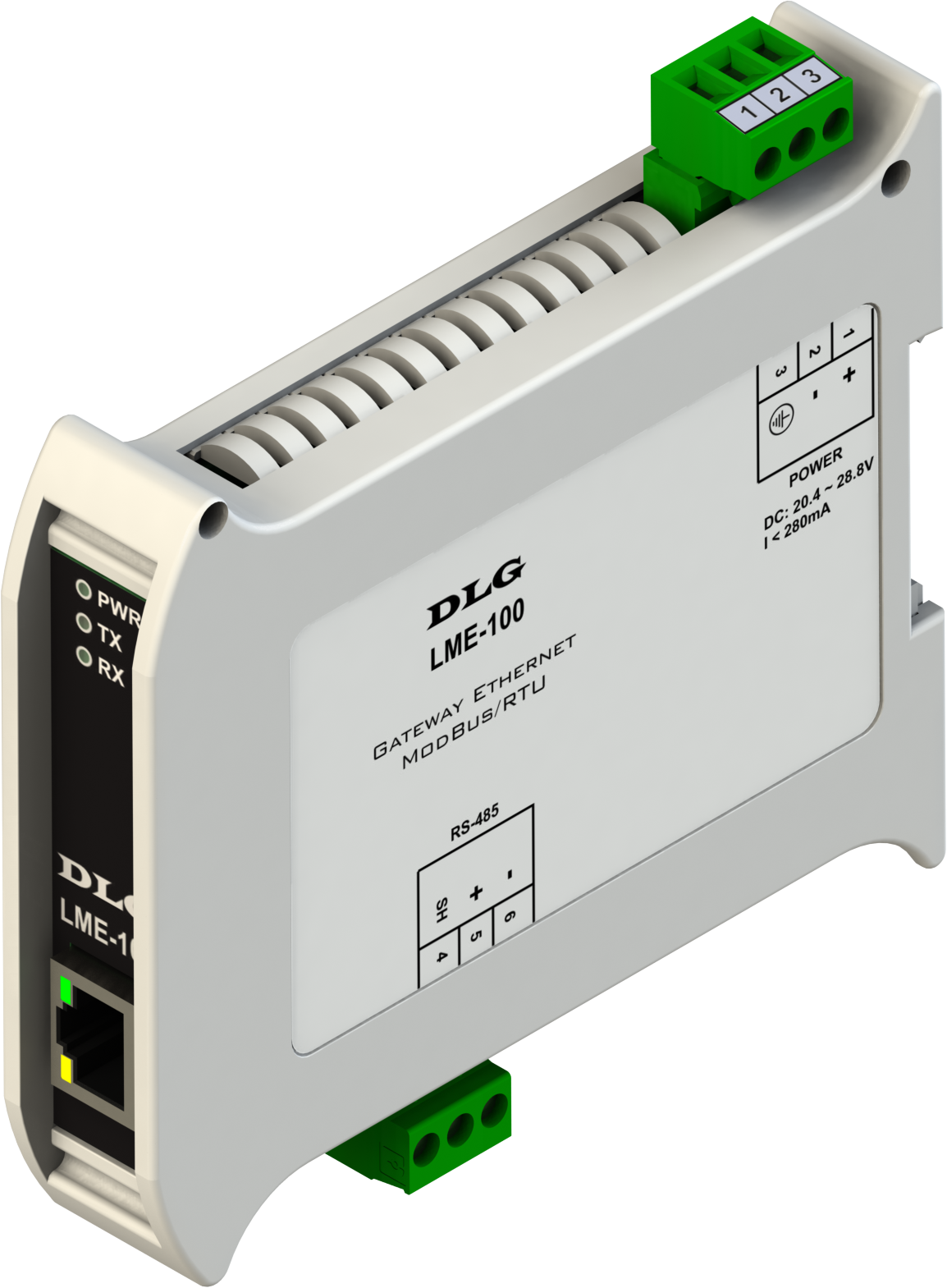 LME-100 - Gateway Ethernet Modbus/RTU 1 Canal - Em Caixa Plástica