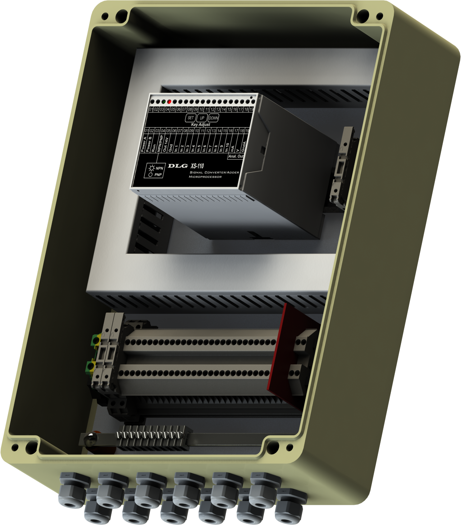 XS-610 - Conversor / Somador de Sinais Microprocessado (Caixa a Prova de Água)